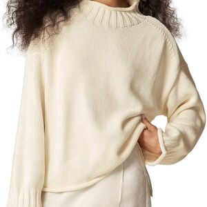 Chic Cream Turtleneck Sweater for Women